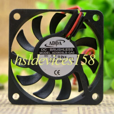 1pc ADDA AD0605LB-GA0 5V 0.28A 6010 6CM 2-wire Cooling Fan - Image 1 of 3
