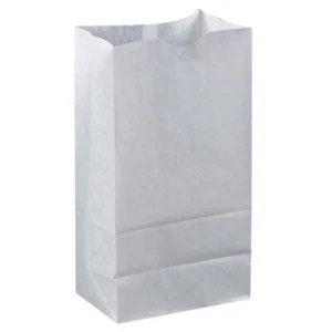 Brown Paper Goods Plain Wax-Coated Paper Bakery Bag White, 8 lb. | 1000/Case - Picture 1 of 1