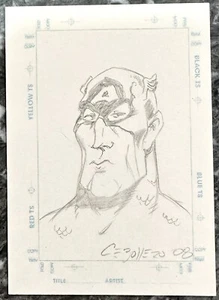 Captain America Avengers Original Comic Art Skizzenkarte, signiert John Cebollero - Bild 1 von 7