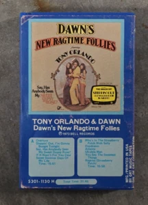 Tony Orlando Dawn New Ragtime Follies 1973 Bell Papieretikett Klappkassette - Bild 1 von 4