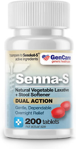 Gencare - Senna-S Natural Vegetable Laxative plus Stool Softener Dual Action (20