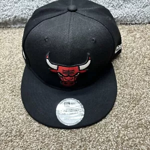 New Era mens Chicago Bulls 9fifty snapback hat Black NBA Basketball - Picture 1 of 11