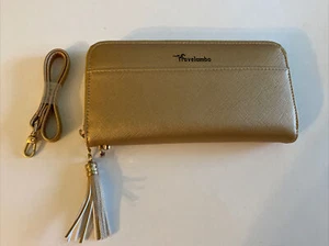 Travelambo Womens Wallet Tassel Bifold Ladies Cluth Wristlet Wrist Strap - Picture 1 of 5
