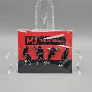 Juego de 4 prendedores MJ The Musical Michael Jackson Broadway Musical nuevo - Imagen 1 de 6
