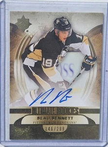 2013/14 Upper Ultimate Rookies Auto Beau Bennett #/299 Pittsburgh Penguins - Picture 1 of 1