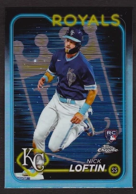 2024 Nick Loftin Topps Chrome Baseball Lightboard Refractor Rookie Royals #183 - Image 1 of 2