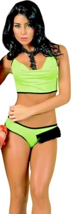2029 Grün Sexy Badesuite Bikini Rave Club Tanzkleidung Dessous S M L XL - Bild 1 von 6