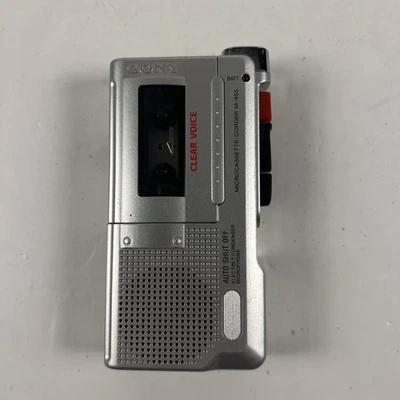Sony M-455 Microcassette-Corder Handheld Recorder Parts/Repair Not Working - Image 1 of 4