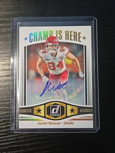 2023 Panini Donruss Champ is Here Auto /173 Justin Watson #CIH-19 Auto - Picture 1 of 2