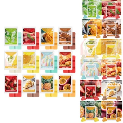 Delightful Food & Fruit Scented Wax Melts - 12  Soy Wax Cubes - Image 1 of 4