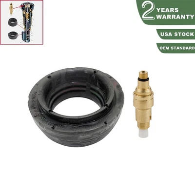 Válvula de cobre de presión de amortiguador de goma de puntal de suspensión neumática delantera para Mercedes W220 Foto 1 de 4