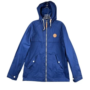 Springfield Men's Hooded Jacket Anorak Parka Size L Blue - Picture 1 of 4