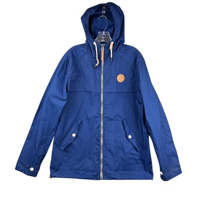 Springfield Men's Hooded Jacket Anorak Parka Size L Blue - Image 1 of 4