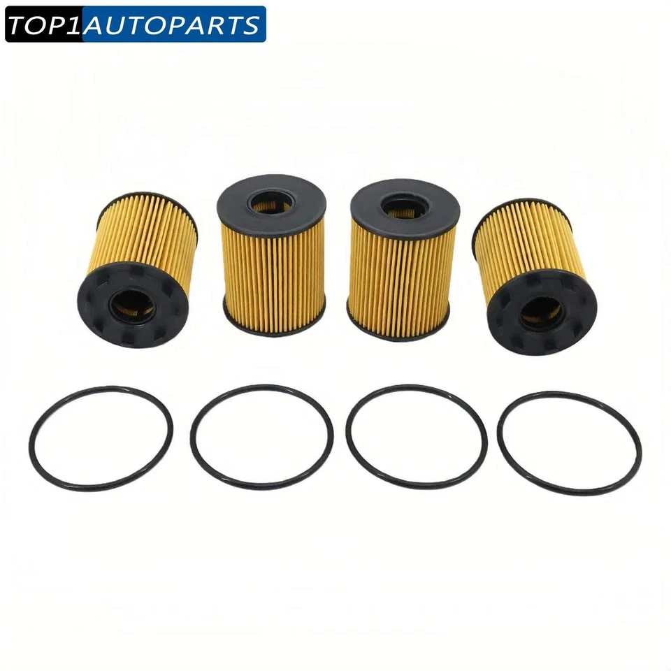 4X Engine Oil Filter fit Dodge Dart Jeep Renegade Fiat 500 500L 500X 124 Spider - Imagem 1 de 4