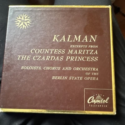 KALMAN / COUNTESS MARITZA- CAPITOL KBM 8094 2 45s BOX SET - Image 1 of 4