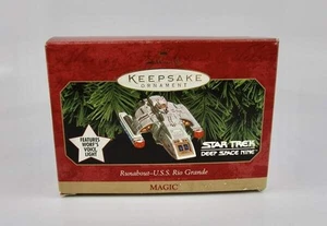 1999 STAR TREK DEEP SPACE NINE "RUNABOUT USS RIO GRANDE" HALLMARK ORNAMENT - Picture 1 of 7