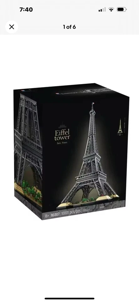 LEGO Icons: Eiffel Tower (10307) Box Only - Image 1 of 1