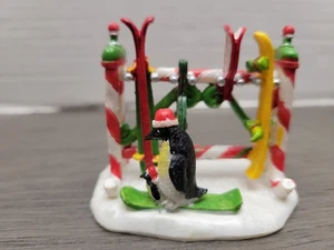 LEMAX Santa's Wonderland Village North Pole Ski Rack Penguins 2 1/2" Accessory - Picture 1 of 24