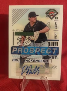 2024 Panini Prospect Edition Prospect Ticket Drue Hackenberg Auto Braves - Picture 1 of 3