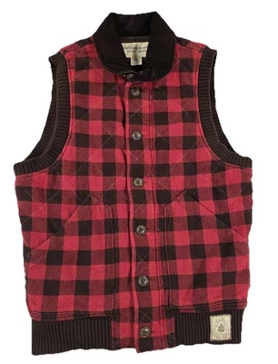 Винтажный охотничий жилет Ralph Lauren Denim & Supply Buffalo Check средний вельвет - Изображение 1 из 4