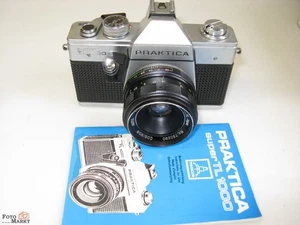 Set: Praktica Super TL 1000 SLR-Kamera + Objektiv M42 Cosina 2,8/55 mm lens - Picture 1 of 4