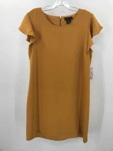 Pre-Owned Adrienne Vittadini Yellow Size 8 Shift Knee Length Sleeveless Dress - Picture 1 of 3