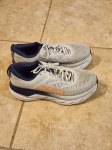 Hoka One One Size 11 D Bondi 7 Gray 1110531-LRBI - Picture 1 of 6