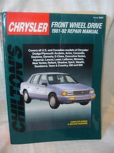 Chiltons Chrysler Front Wheel Drive 81-92 Repair Manual - Bild 1 von 1