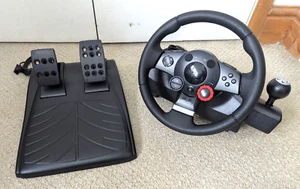 Logitech Driving Force GT Steering Wheel & Pedals - E-X5C19 No Power Adapter - Picture 1 of 20