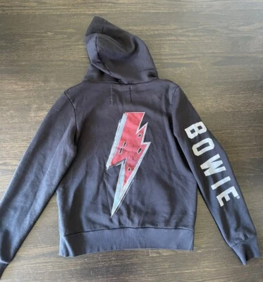 Rowdy Sprout DAVID BOWIE GRAPHIC BOLT HOODIE/14 Boys - Image 1 of 4