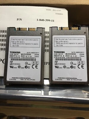 1.8" MK2533GSG MICRO SATA 250GB Hard Drive For HP Elitebook 2530P 2730P 2740P‏ - Image 1 of 2