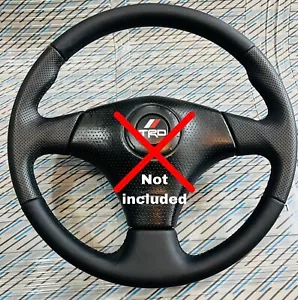 TOYOTA Celica Supra MR2 SPYDER Matrix Black Stitched TRD Custom Steering Wheel - Picture 1 of 7