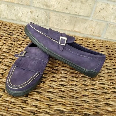 Mocasines Kiltie de gamuza de cuero índigo Ahh Keds (mujer 6,5)(WH7579M) Foto 1 de 4