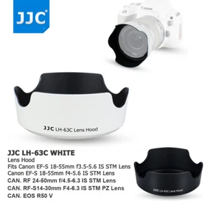 JJC EW-63C Lens Hood for Canon EOS R50 V / EF-S 18-55mm f/3.5-5.6 f/4-5.6 IS STM - Picture 1 of 18