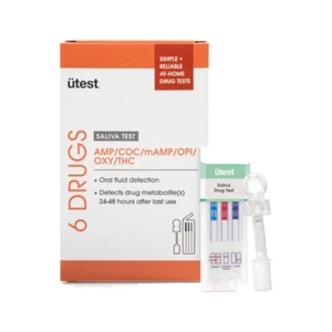 UTEST Drug 6 Panel Test CUP BZO-COC-mAMP-/OPI-OXY-THC - Picture 1 of 1