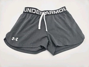 Girl's Under Armour Youth Medium Athletic Grey Shorts - Picture 1 of 3