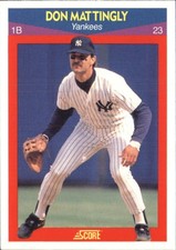 1990 Score 100 Superstars New York Yankees Baseball Card #10 Don Mattingly