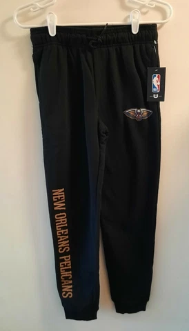 NEW NBA New Orleans Pelicans Boys Sweat Pants Joggers Sz Large L 14 16 LOGO Cover
