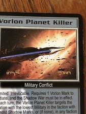 VORLON PLANET KILLER THE GREAT WAR BABYLON 5 CCG RARE CARD NEAR MINT UNPLAYED