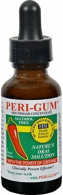 Enjuague bucal peri-goma concentrado sin alcohol con el poder de la cayena 1 onza Foto 1 de 4