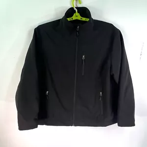 Tek Gear Heattek Full Zip Jaclet Mens Size 2XL Black Long Sleeve - Picture 1 of 12