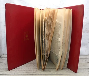 Variaciones de sarga patrón de tejido muestra libro carpeta instrucciones hecho a mano 1977 - Imagen 1 de 7
