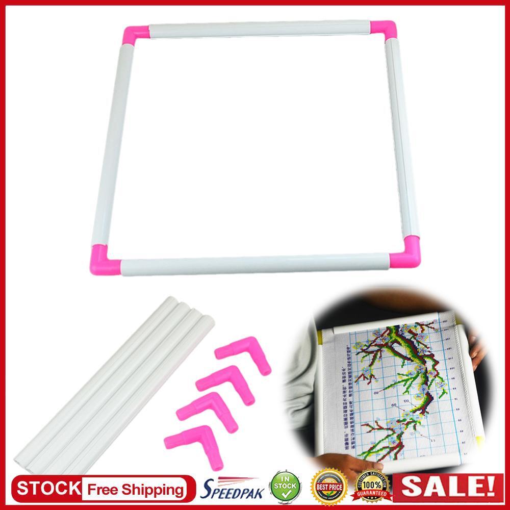 Telaio Per Ricamo Regolabile In Plastica - Per Punto Croce E Quilting 20.3x20.3cm