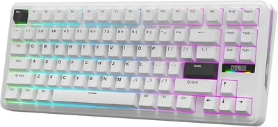EPOMAKER TH85 QMK/VIA Mechanical Gaming Keyboard, BT/2.4Ghz Wireless, RGB, P1 - Image 1 of 4