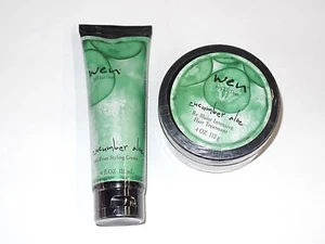 WEN by Chaz Dean Cucumber Aloe Anti-Frizz Styling creme + Remoist Hair Treatment - Picture 1 of 1