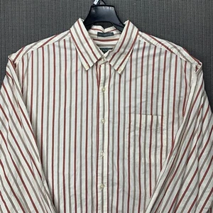 Lyle and Scott Scotland dress shirt button down XXL Tan striped men's - Picture 1 of 10