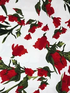 Liverpool Knit Floral Print Fabric - Picture 1 of 7