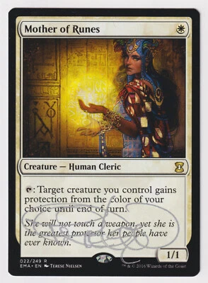 Silver Signed Mother of Runes MP Eternal Masters Artist Terese Nielsen 2016 MTG! - Image 1 of 2
