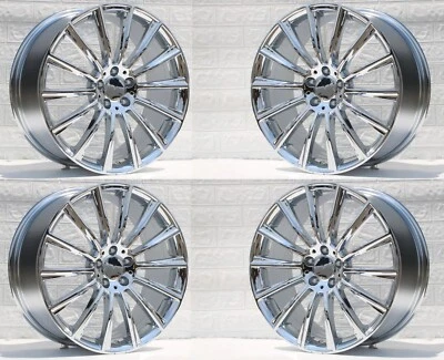 Ruedas cromadas 20x8,5/20x9,5 para Mercedes S500 S560 S550 S430 CL550 20" escalonadas Foto 1 de 4