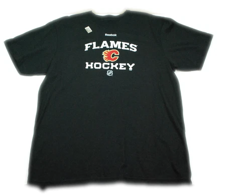 Calgary Flames Reebok Center Ice Locker Room Team Logo NHL Hockey T-Shirt Cover